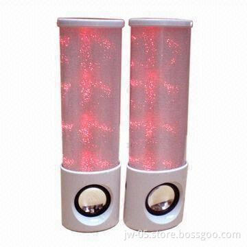 Colorful Flash Light Mini Portable Speaker, Made of ABS and PVC